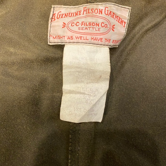 Vintage FILSON Garment Tin Cloth with Wool Liner Coat - Picture 8 of 9
